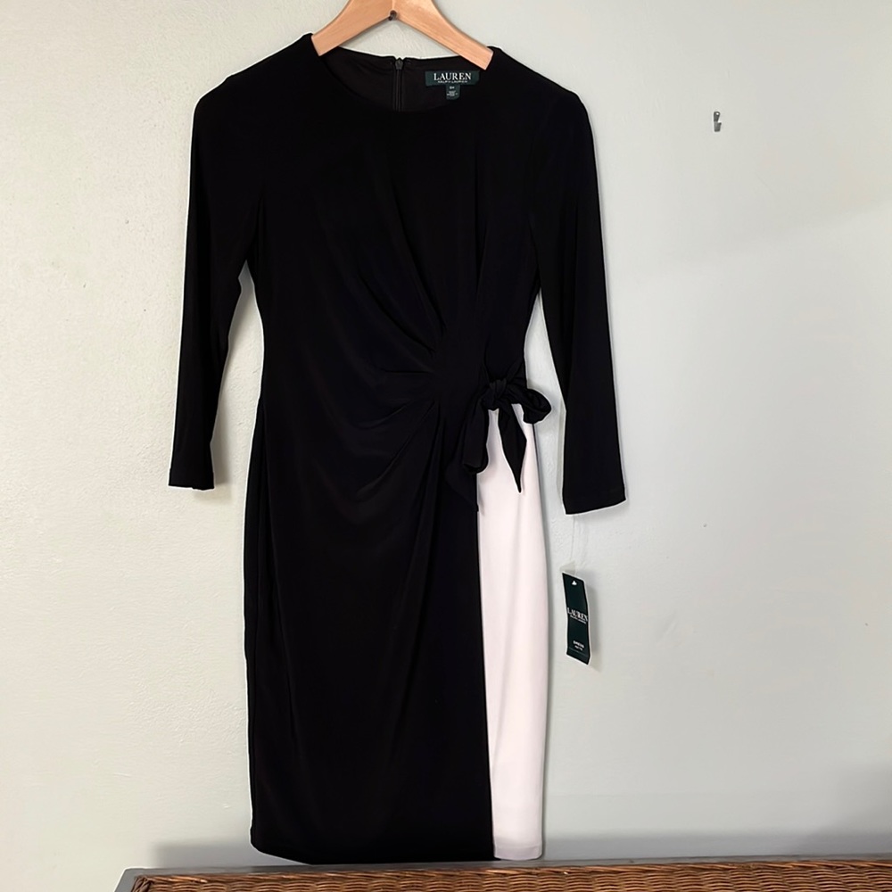 New Ralph Lauren Colorblock Jersey Dress